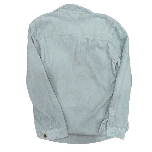 Buffalo David Bitton Men's Blue Corduroy Button Front Shacket Large Pockets - Picture 9 of 9